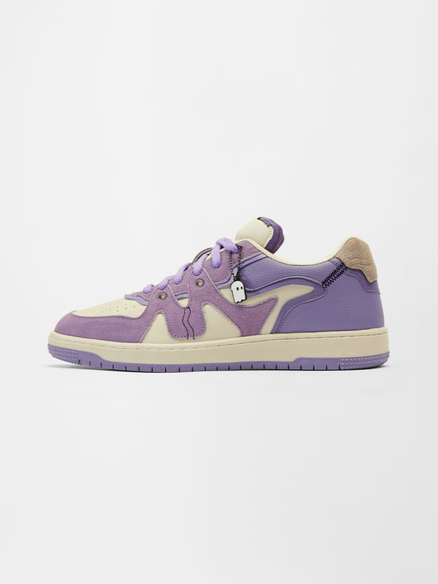 Urban Blaze: Lavender Men Low Top Sneakers