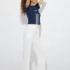 Women’s Navy Transform the Undefined Graphic T-Shirt with Sport Stripe Detail