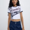 Women’s Brooklyn New York Graphic Crop T-Shirt