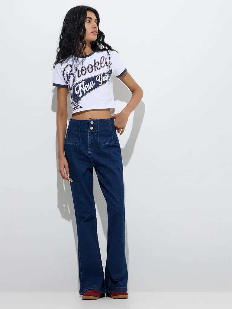 Women’s Brooklyn New York Graphic Crop T-Shirt - Image 5