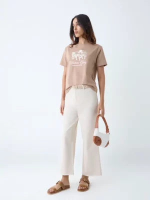 Women’s Taupe “Western Glory” Graphic T-Shirt