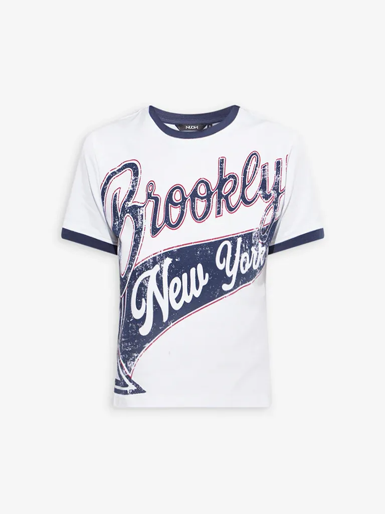 Women’s Brooklyn New York Graphic Crop T-Shirt - Image 2