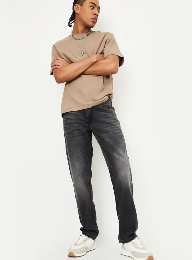 Urban Fade – Charcoal Black Relaxed-Fit Jean - Image 2