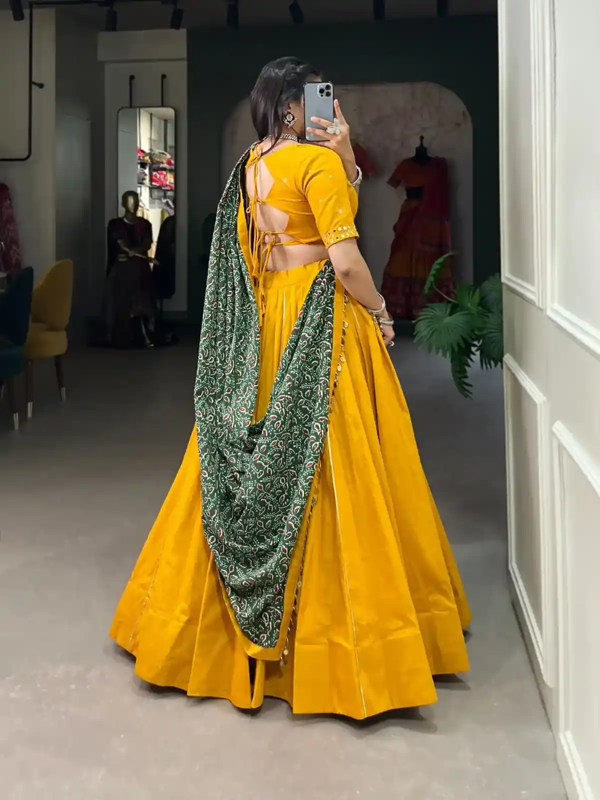 Golden Trade Mustard Chaniya Choli – Heritage with Global Edge - Image 2