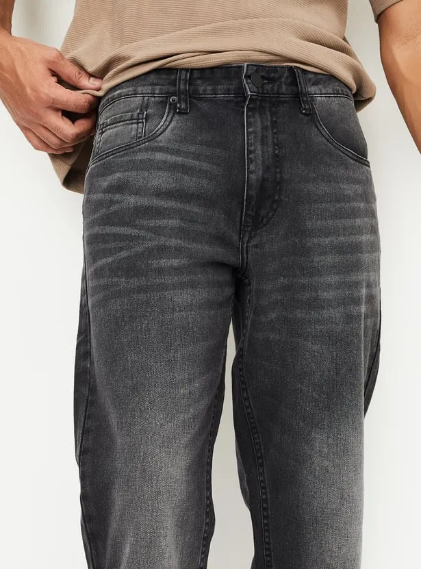 Urban Fade – Charcoal Black Relaxed-Fit Jean - Image 4