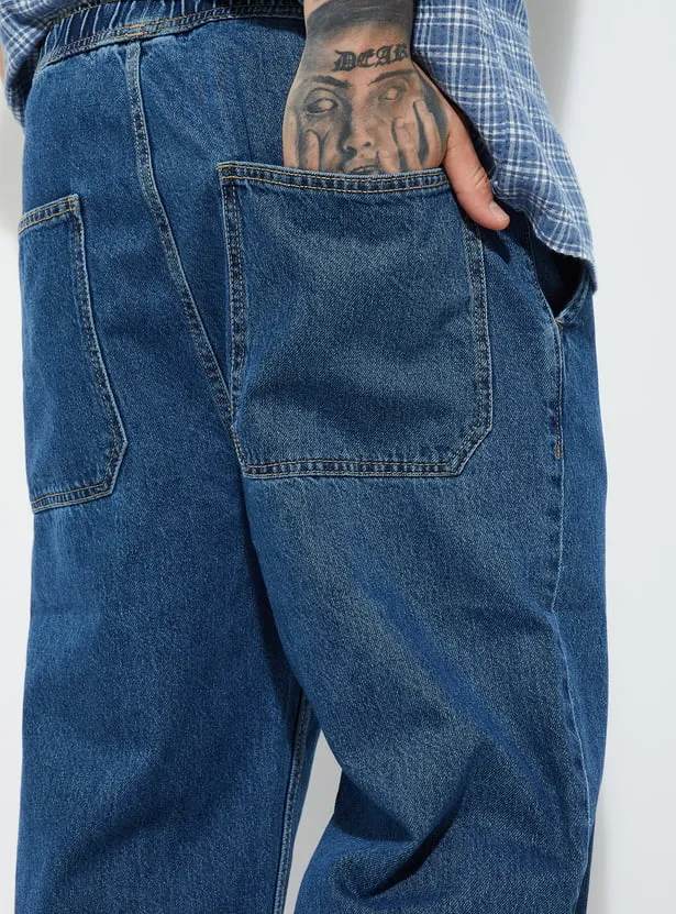 Wall Street Dark Blue Relaxed Fit Denim – US Trend Edition - Image 4