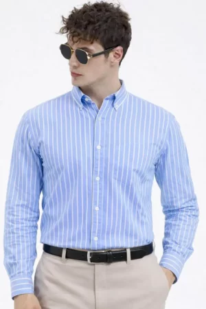  SkyLine Classic Striped Shirt – Smart. Sharp. Sophisticated
