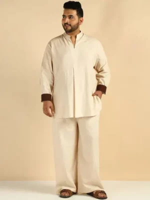  Classic Beige Kurta Pajama Set – Elegant. Comfortable. Traditional
