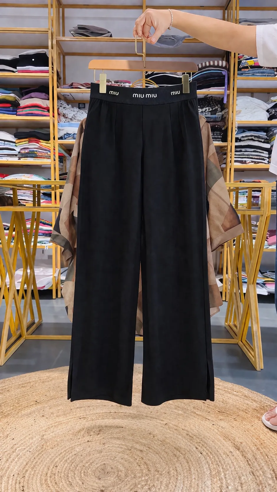 Women’s Printed Co-Ord Set – Oversized Shirt with Straight Pants - Image 2