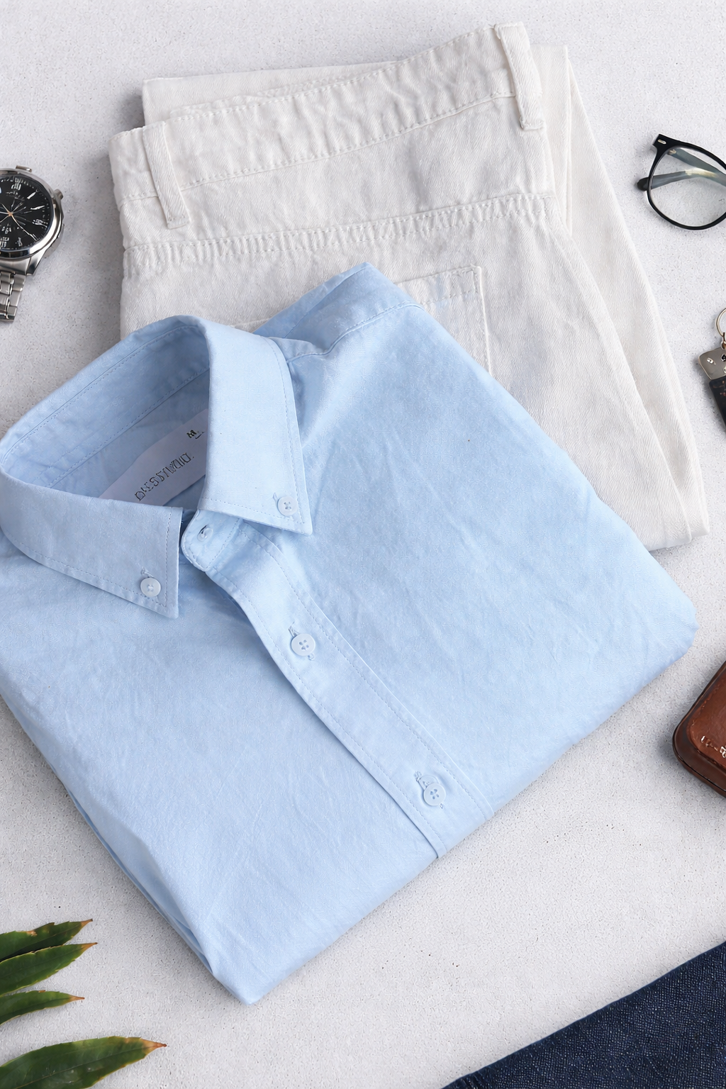 Men’s Casual Shirt & Trousers Combo – Classic Minimal Style Essential