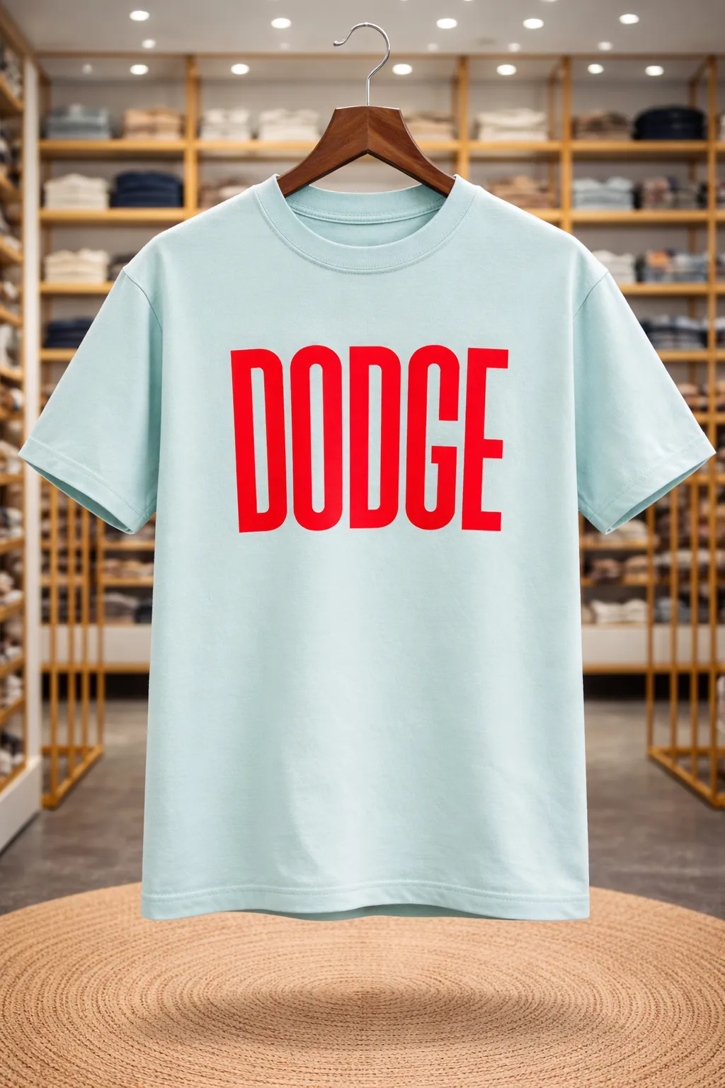 Men’s Graphic T-Shirt – “DODGE” Bold Print Casual Tee - Image 2