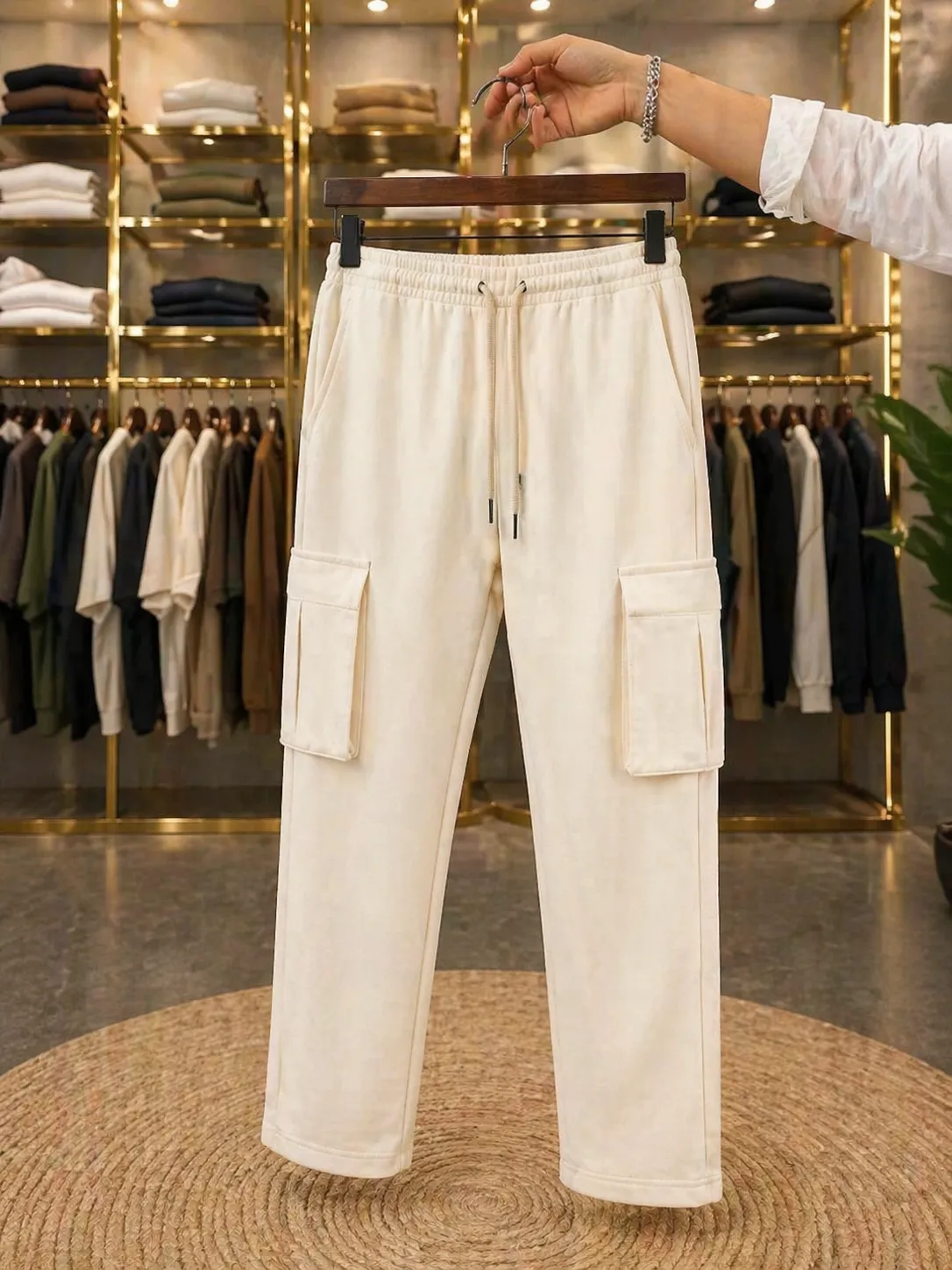 Men’s Premium Cargo Joggers – Comfort Fit with Utility Pockets