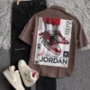 Men’s Printed Oversized Shirt – Jordan Graphic Streetwear Casual Outfit