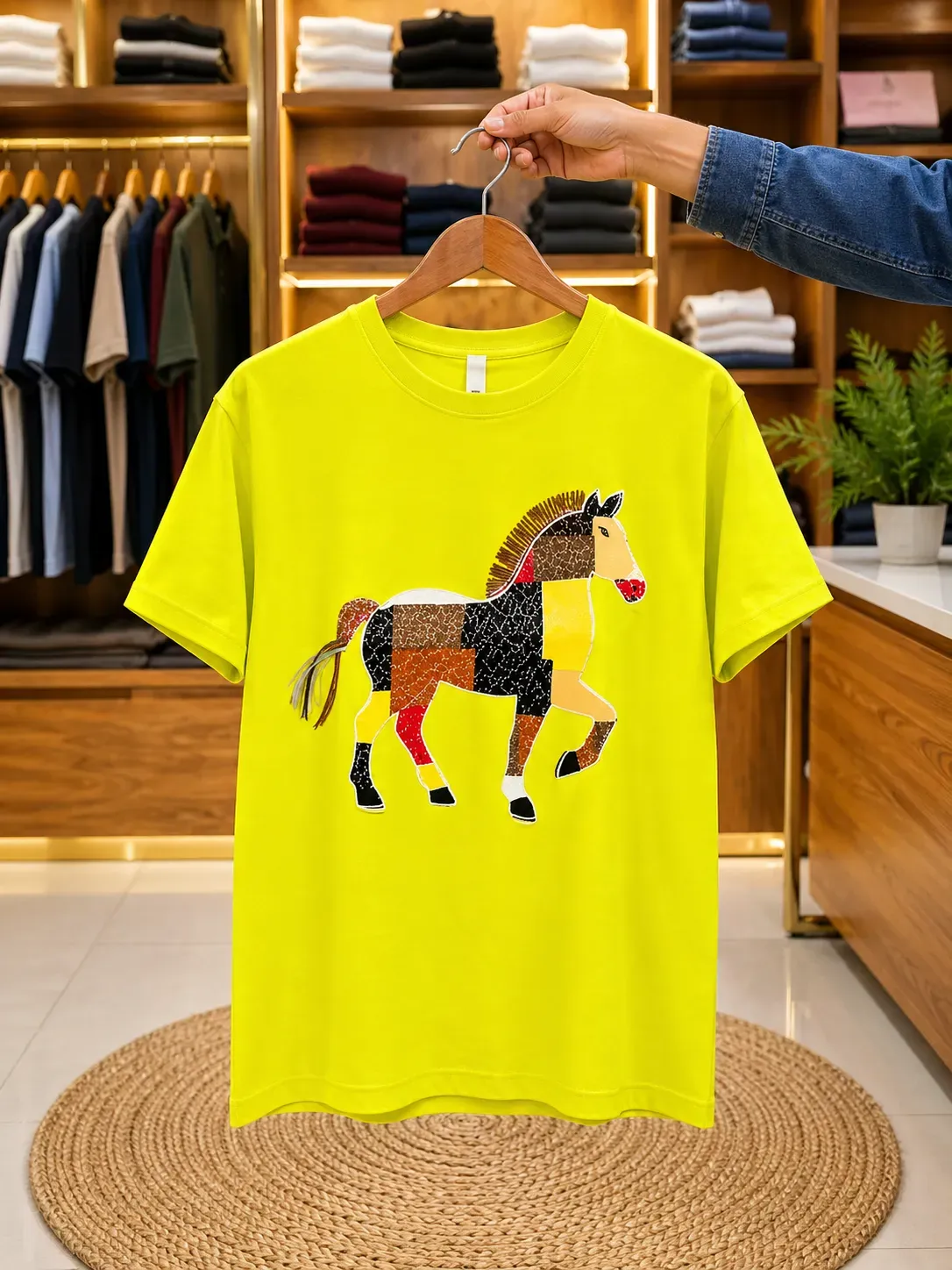 Men’s Graphic Printed T-Shirt – Stylish Horse Design Casual Wear - Image 2