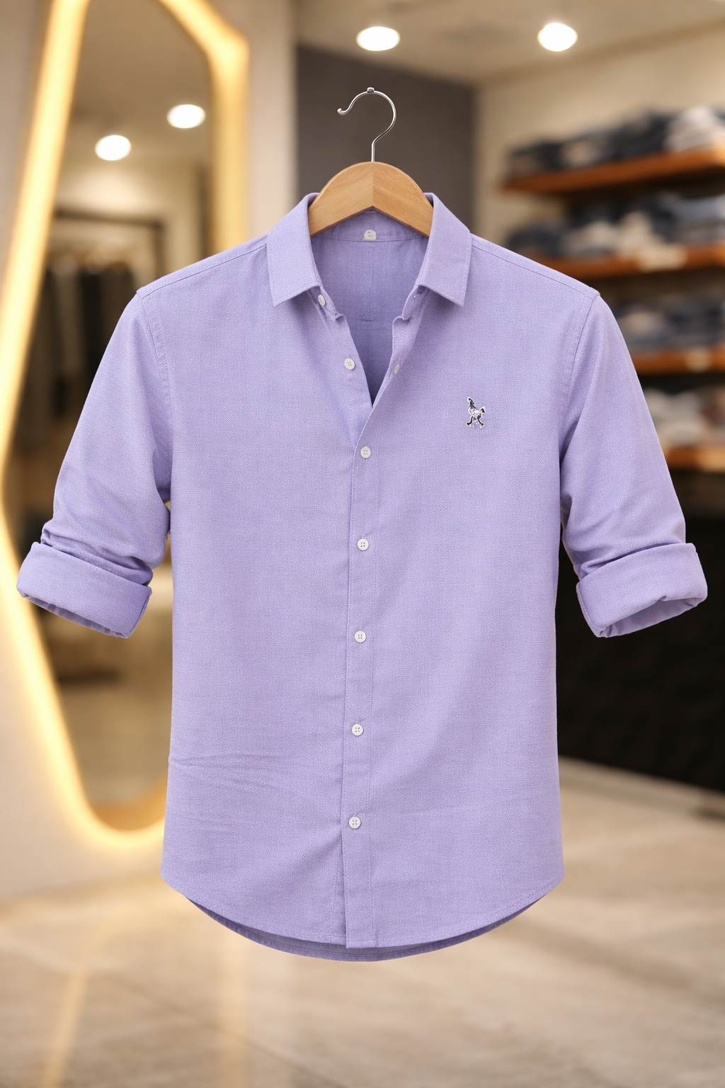Men’s Premium Shirt – Minimal Embroidered Casual Statement Shirt - Image 3