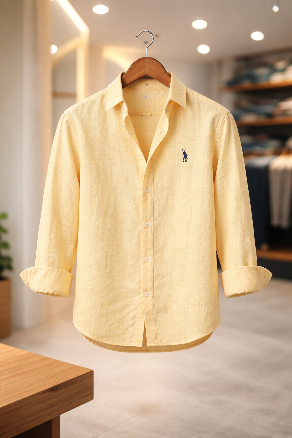 Men’s Premium Shirt – Minimal Embroidered Casual Statement Shirt - Image 2