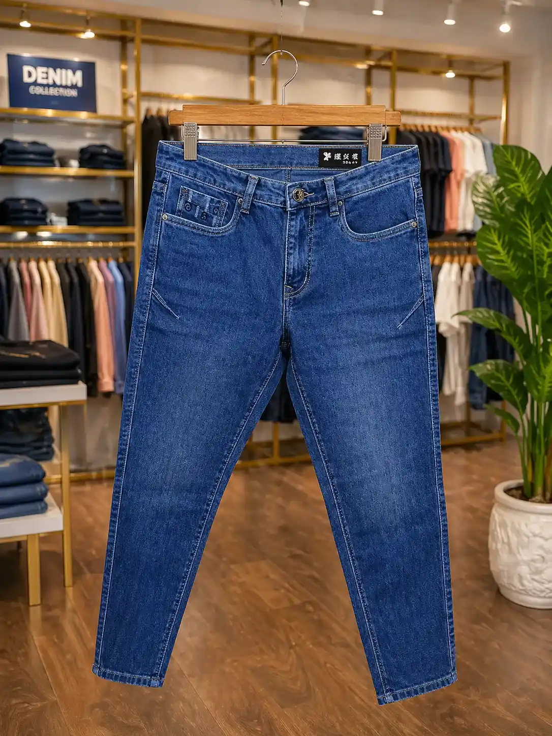 Men’s Stylish Denim Jeans – Blue Slim Fit Casual Jeans