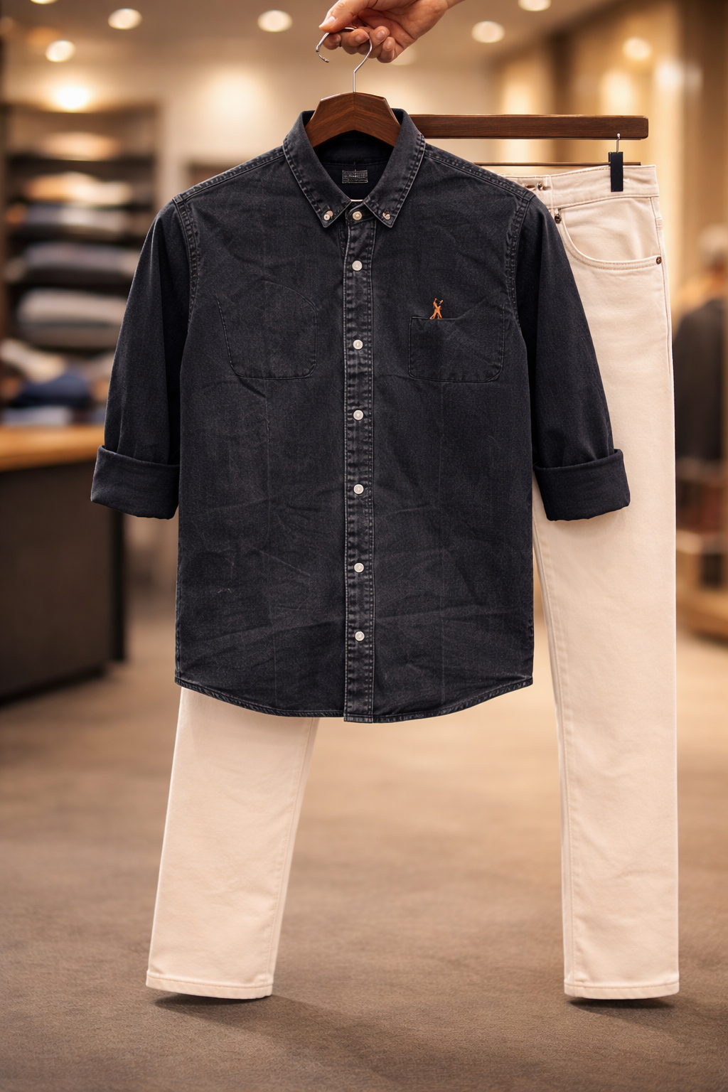 Men’s Casual Shirt & Denim Jeans Combo – Smart Everyday Outfit - Image 3