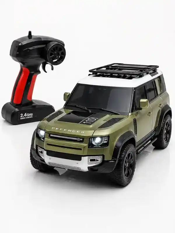 Premium Remote Control SUV Car – Defender Style 4x4 RC Car (Black & Red Edition) - Image 2