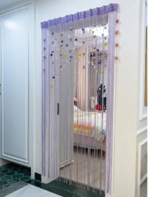 Elegant Floral String Door Curtain
