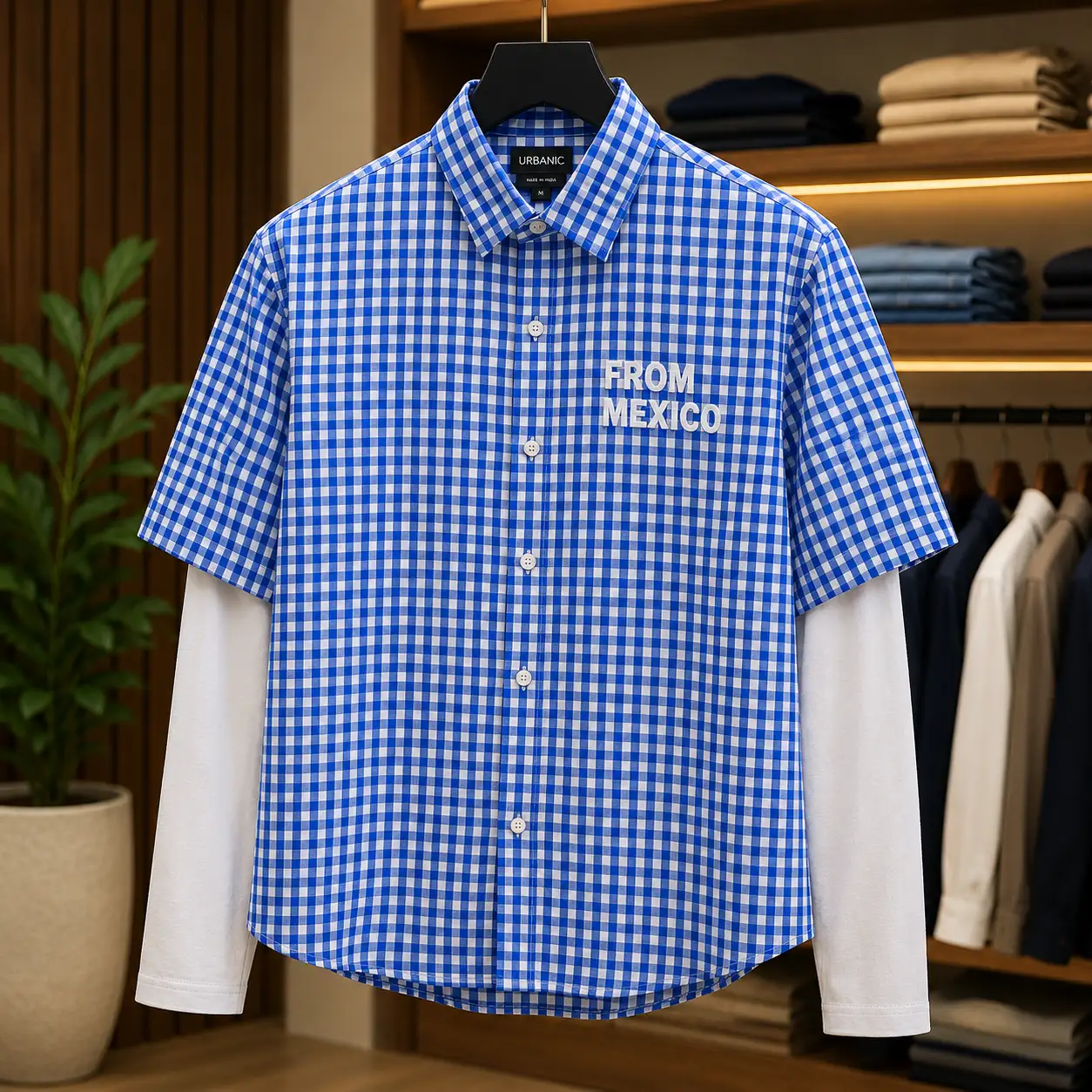Men’s Checked Layered Shirt | Trendy Casual Checkered Cotton Shirt | Streetwear Fashion Collection