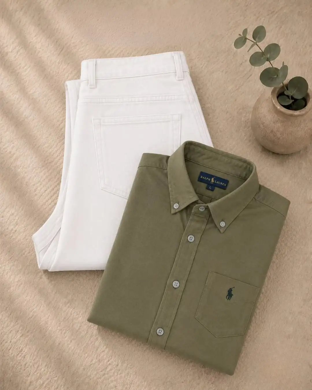 Men’s Formal Shirt & Denim Jeans Combo | Premium Sky Blue Casual Shirt with Grey Jeans for Men - Image 5
