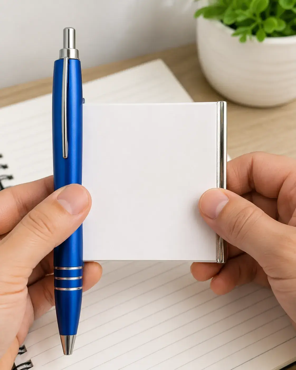 Premium Mini Sticky Note Pen Set with Holder