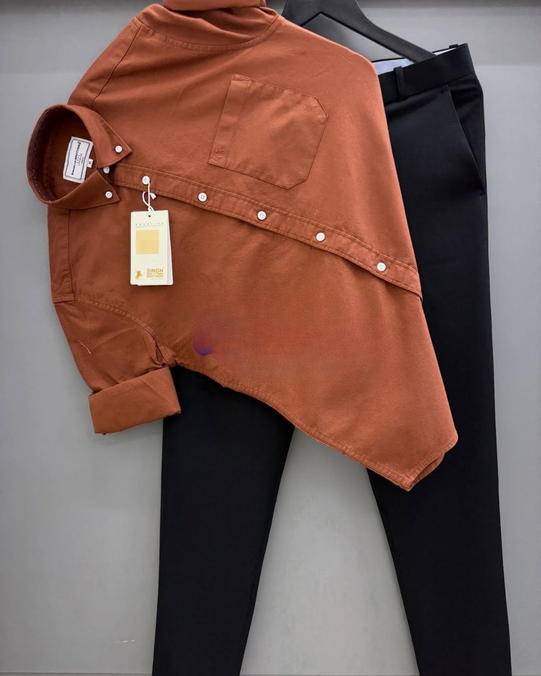 Men’s Premium Solid Casual Shirt | Stylish Cotton Full Sleeve Shirt for Men | Trendy Smart Casual Wear - Image 4