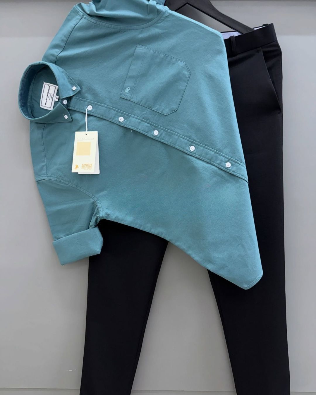 Men’s Premium Oxford Casual Shirt | Stylish Solid Full Sleeve Shirt for Men | Smart Casual Office Wear - Image 2