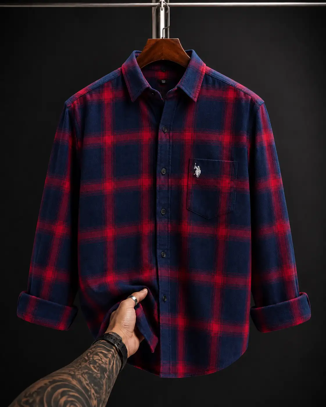 Men’s Beige Checked Casual Shirt | Premium Full Sleeve Plaid Cotton Shirt for Men - Image 4