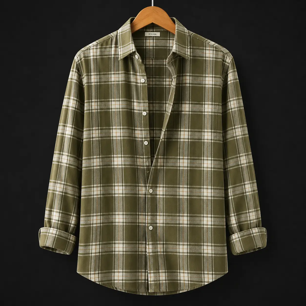 Trendy Light Blue Plaid Casual Wear Shirt - Image 4