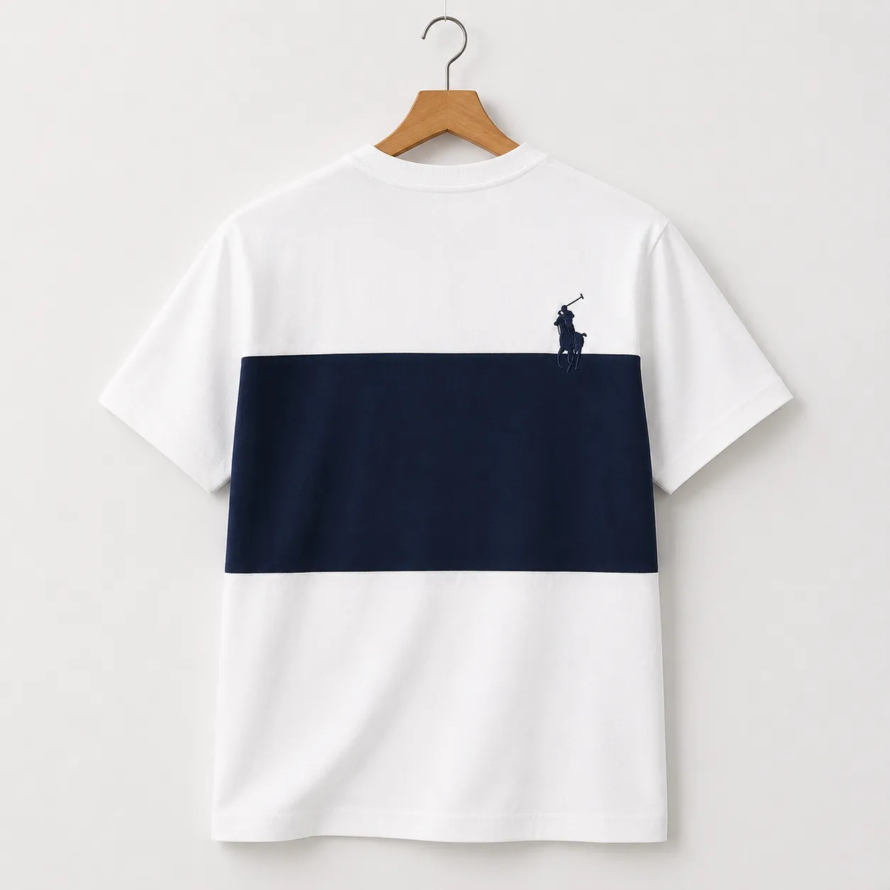 Men’s Color Block Polo Rider Graphic T-Shirt | Premium Cotton Blend Casual Wear | Trendy Streetwear Collection - Image 4