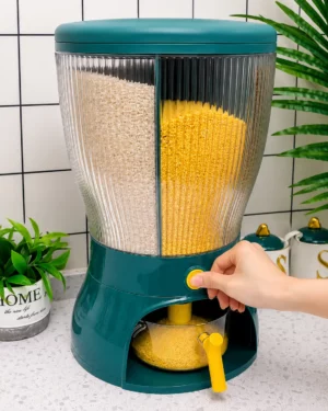 Premium Dual Compartment Grain Storage Dispenser