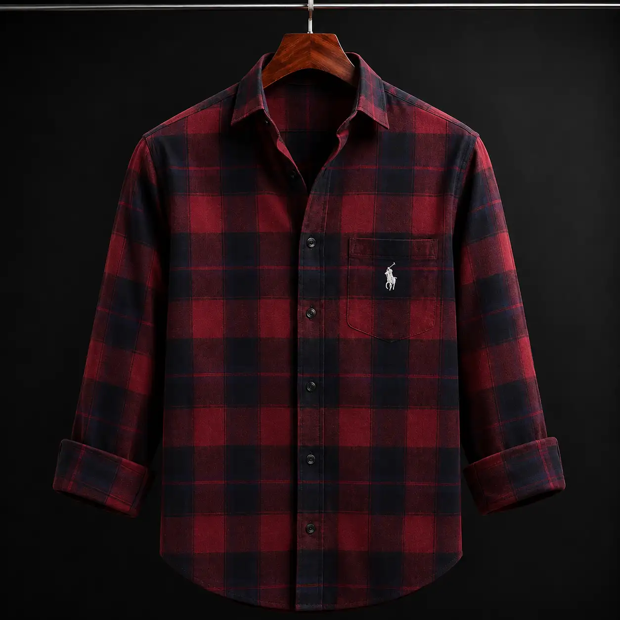 Men’s Beige Checked Casual Shirt | Premium Full Sleeve Plaid Cotton Shirt for Men - Image 5