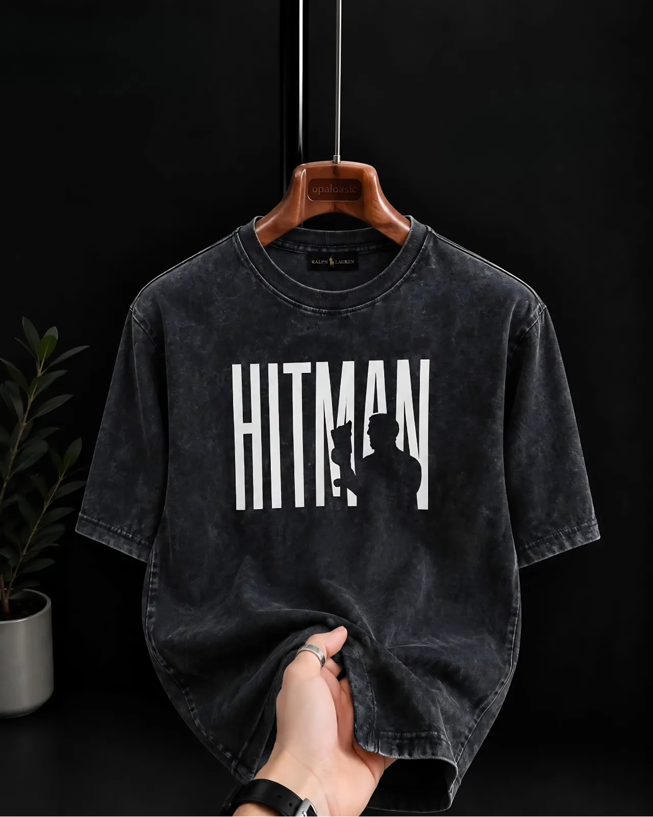 Oversized White Graphic Printed Half Sleeve T-Shirt - Image 3