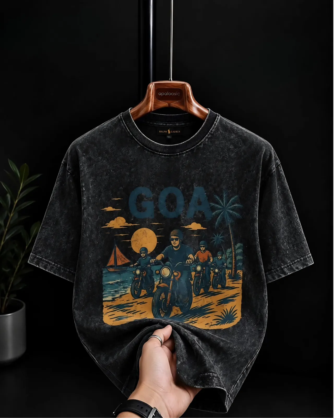Oversized White Graphic Printed Half Sleeve T-Shirt - Image 5