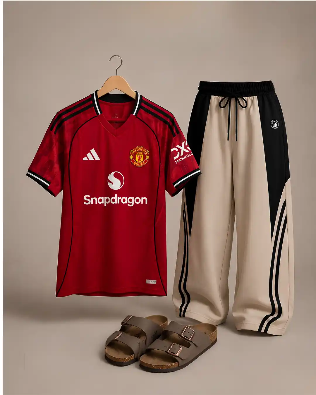 Vintage Classic Car Graphic Tee and Tribal Sweatpants Set - Image 5