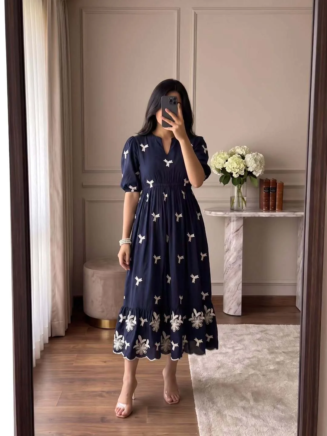 Bohemian Floral Tiered Midi Dress - Image 2