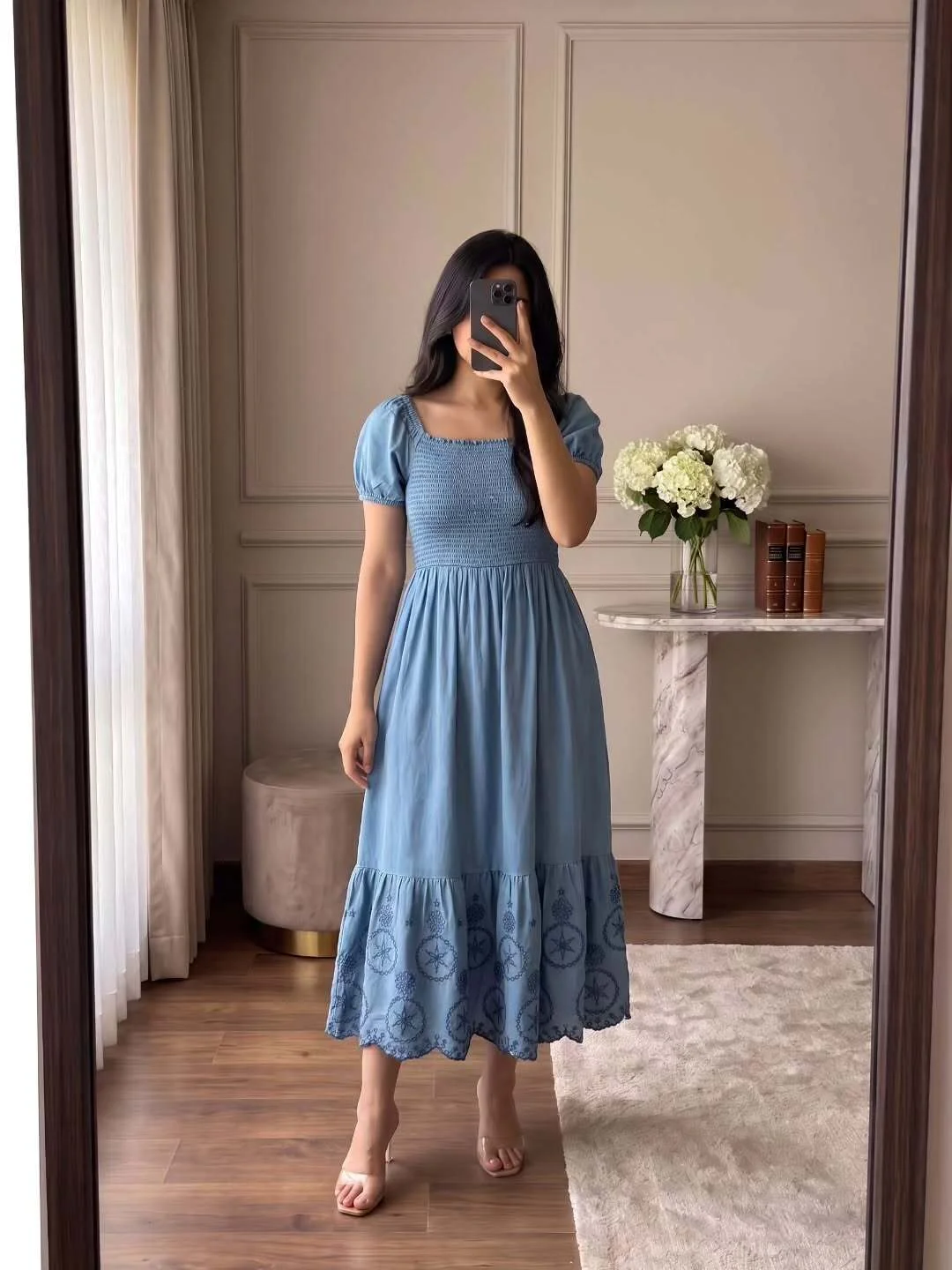 Bohemian Floral Tiered Midi Dress - Image 6
