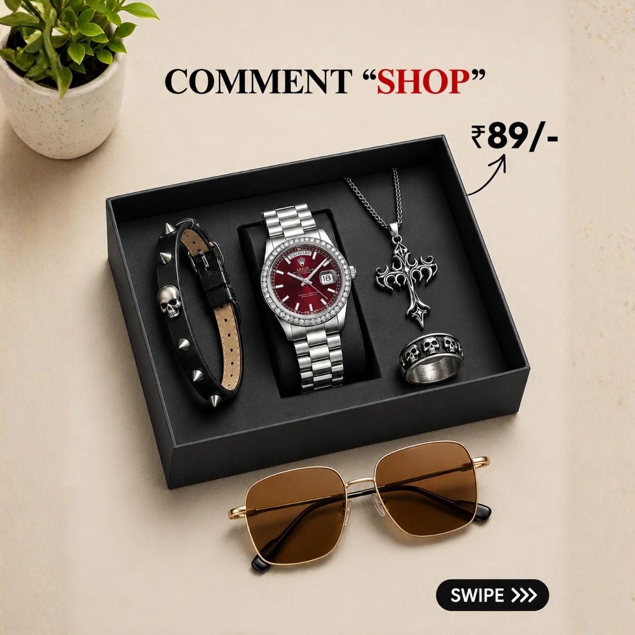 Ultimate Onyx Men Accessory Gift Box & Sunglasses Bundle - Image 2
