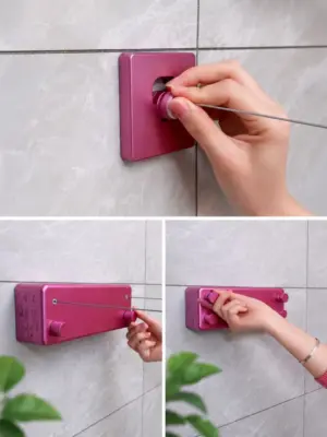 Retractable Wall-Mounted Clothesline