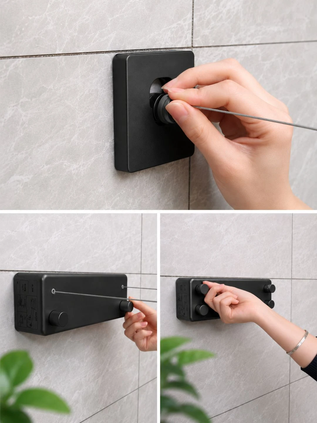 Retractable Wall-Mounted Clothesline - Image 2