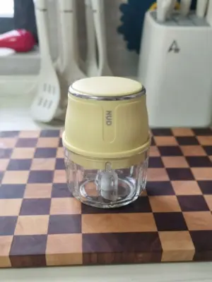 Pastel Yellow Portable Electric Food Chopper