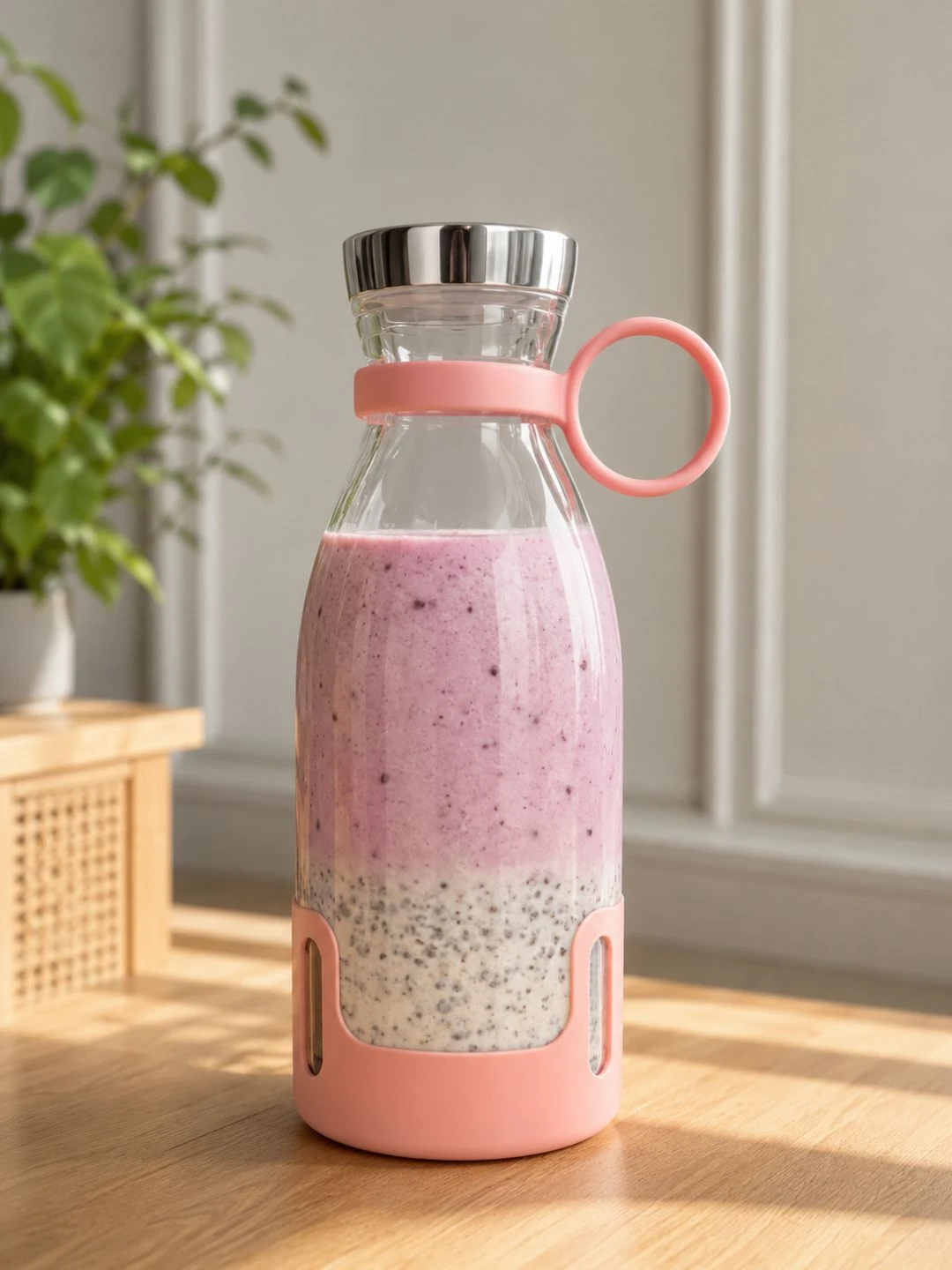 Portable Blend-to-Go Smoothie Bottle & Personal Blender Cup