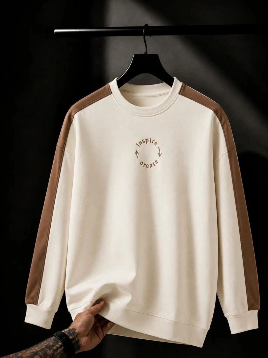 Two-Tone Minimalist Sweatshirt