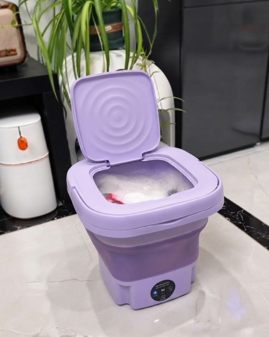Mini Foldable Washing Machine with Spin Basket