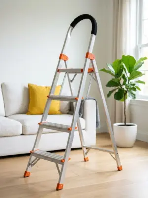 Multi-Functional Foldable Aluminium Step Ladder & Clothes Drying Rack