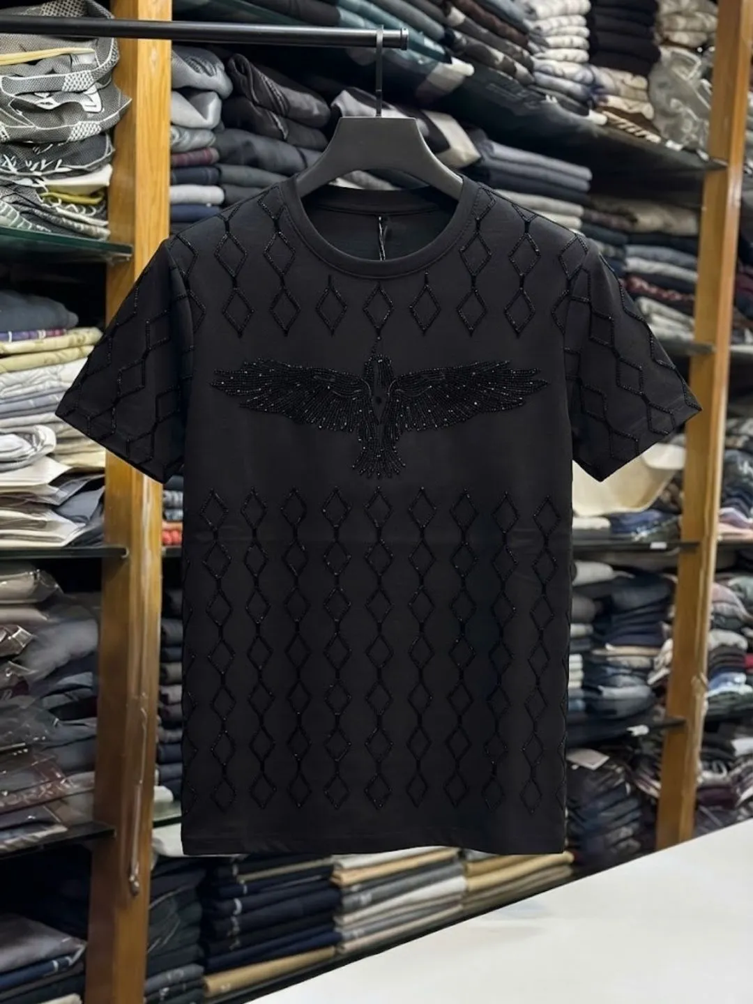 Designer Eagle Motif Graphic T-Shirt Assortment - Image 2