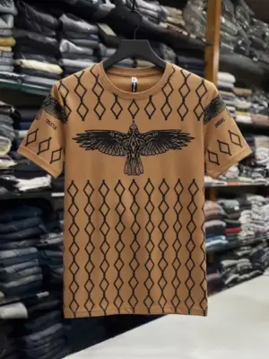 Designer Eagle Motif Graphic T-Shirt Assortment