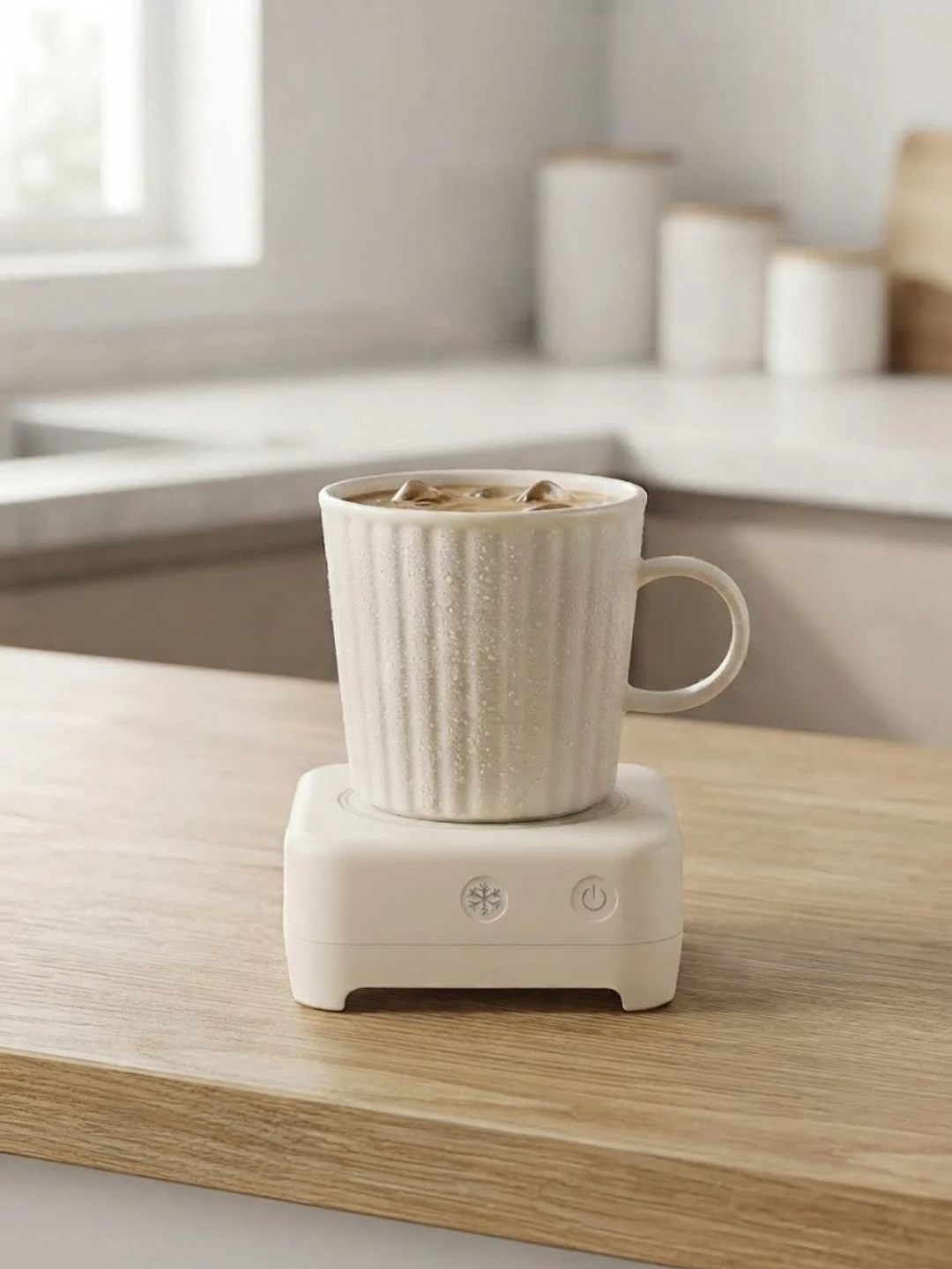 Smart Desktop Cooling Cup & Chilling Coaster Set - Image 2